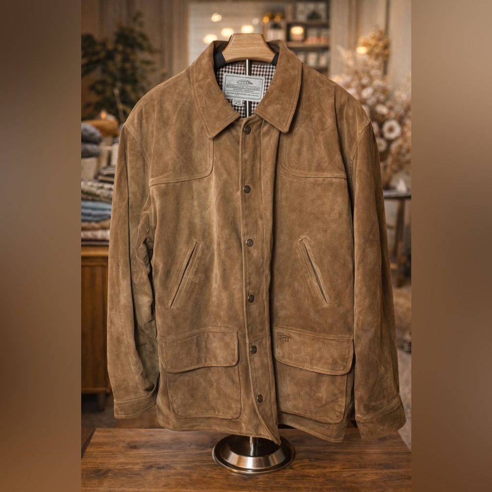 Boyt Leather Hunting Jacket – XL – Genuine Leather – Brown